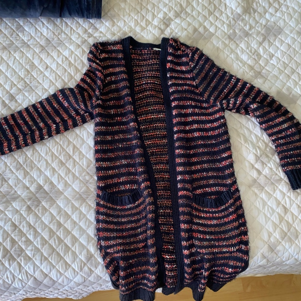 Knitted cardigan, thick good for winter. Meadow Rue line by Anthropologie.